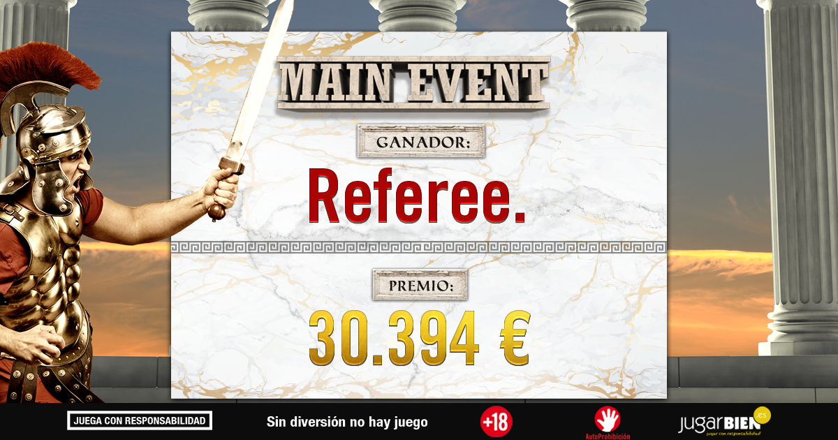 Referee. ganador