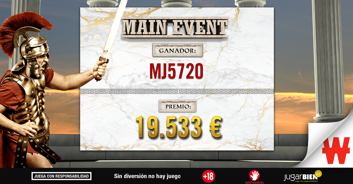 Main Event: MJ5720 pacta y gana