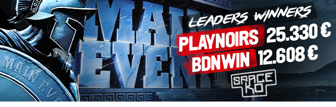 Ganadores Main Event Flight Space KO