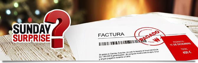 Sunday Surprise facturas pagadas